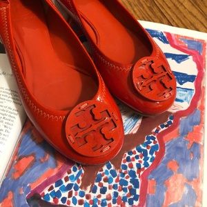Fiery Tory Burch Flats